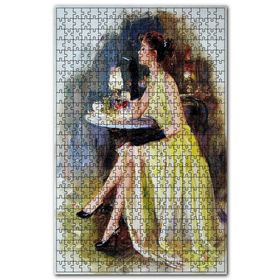 Cakapuzzle Konstantin Razumov Rus Ressam Kadın Şarap Ahşap 1000 Parça Puzzle