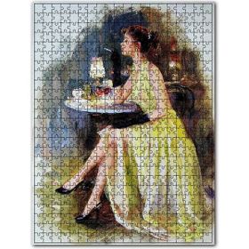 Cakapuzzle Konstantin Razumov Rus Ressam Kadın Şarap Ahşap 1000 Parça Puzzle