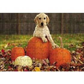 Cakapuzzle Köpek Kabaklar Mdf 120 Parça Puzzle