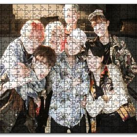 Cakapuzzle Kore Pop Grubu Bts Üyeleri Mdf 120 Parça Puzzle