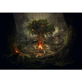 Cakapuzzle Korkunç Ağaç ve Yalnız Adam 255 Parça Puzzle
