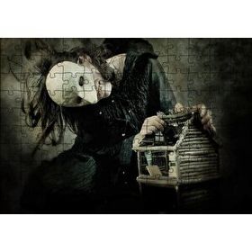 Cakapuzzle Korkunç Maskeli Yaratık ve Mini Ağaç Kulübesi 255 Parça Puzzle