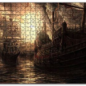 Cakapuzzle Korsan Gemileri Jolly Roger Mdf 500 Parça Puzzle