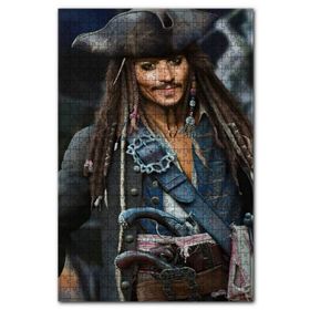 Cakapuzzle Korsan Kıyafetli Jack Sparrow Görseli 120 Parça Puzzle