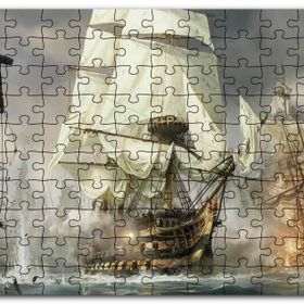 Cakapuzzle Korsan Savaş Gemisi Görseli Mdf 500 Parça Puzzle