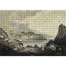 Cakapuzzle Koyda Binalar Yamaçta Koyunlar Mdf 1000 Parça Puzzle
