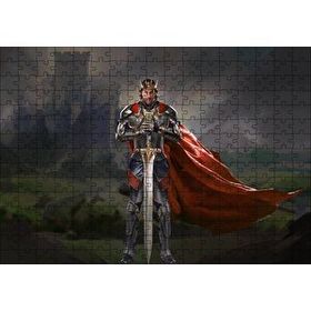 Cakapuzzle Kral Arthur Sanat Eseri Görseli 120 Parça Ahşap Puzzle