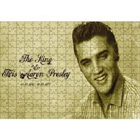 Cakapuzzle Kral Elvis Aaron Presley Sepya Portre 255 Parça Puzzle