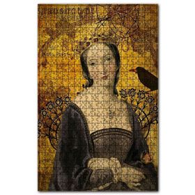 Cakapuzzle Kraliçe ve Karakarga Görseli Ahşap 500 Parça Puzzle