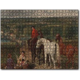 Cakapuzzle Kraliyet At Eğitmeni Yağlıboya Mdf 1000 Parça Puzzle