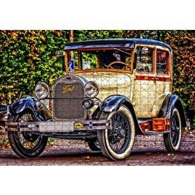 Cakapuzzle Krem Antika Ford Araba 500 Parça Puzzle