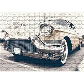 Cakapuzzle Krem Rengi Chevrolet Klasik Araba 120 Parça Puzzle