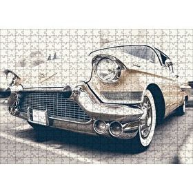 Cakapuzzle Krem Rengi Chevrolet Klasik Araba 120 Parça Puzzle