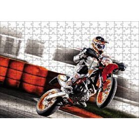Cakapuzzle Kros Motor Yarışı 120 Parça Ahşap Puzzle