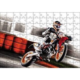 Cakapuzzle Kros Motor Yarışı 120 Parça Ahşap Puzzle
