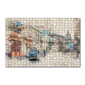Cakapuzzle Küba Sokak Manzarası Çizim 120 Parça Puzzle
