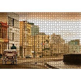 Cakapuzzle Kübada Tenha Bir Cadde 1000 Parça Ahşap Puzzle