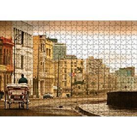 Cakapuzzle Kübada Tenha Bir Cadde 120 Parça Ahşap Puzzle