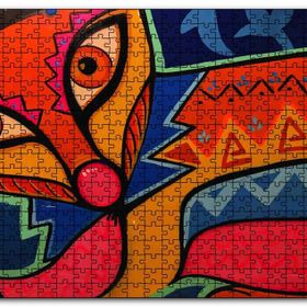 Cakapuzzle Kübizim Sanatı Ahşap 500 Parça Puzzle