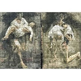Cakapuzzle Kucakta Uyuyan Çocuklar 120 Parça Ahşap Puzzle