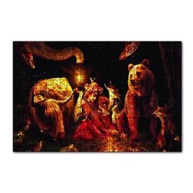 Cakapuzzle Küçük Kız Duygusal Hayvanlar 120 Parça Ahşap Puzzle