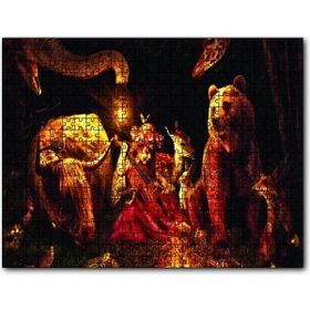 Cakapuzzle Küçük Kız Duygusal Hayvanlar Ahşap 500 Parça Puzzle