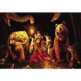 Cakapuzzle Küçük Kız Duygusal Hayvanlar Mdf 255 Parça Puzzle