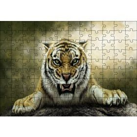 Cakapuzzle Kükreyen Kaplan Artwork 120 Parça Ahşap Puzzle