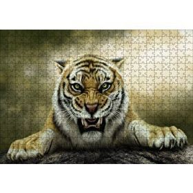 Cakapuzzle Kükreyen Kaplan Artwork 120 Parça Ahşap Puzzle