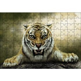 Cakapuzzle Kükreyen Kaplan Artwork 120 Parça Ahşap Puzzle