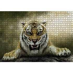 Cakapuzzle Kükreyen Kaplan Artwork Mdf 1000 Parça Puzzle