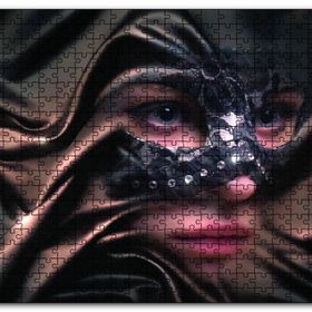 Cakapuzzle Kumaş Örtülü Maskeli Kadın Mdf 120 Parça Puzzle