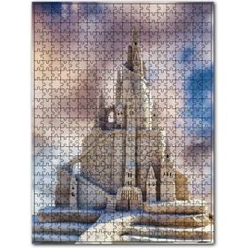 Cakapuzzle Kumdan Kale ve Bulutlu Gökyüzü 500 Parça Puzzle