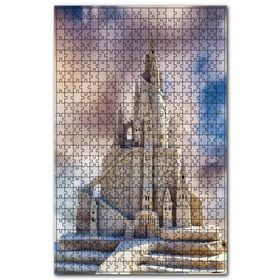 Cakapuzzle Kumdan Kale ve Bulutlu Gökyüzü Ahşap 1000 Parça Puzzle