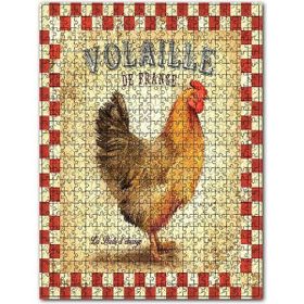 Cakapuzzle Kümes Hayvanlarından Tavuk Görseli Ahşap 1000 Parça Puzzle
