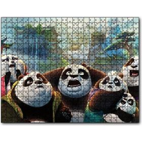 Cakapuzzle Kung Fu Panda 3 Panda Ailesi Mdf 120 Parça Puzzle