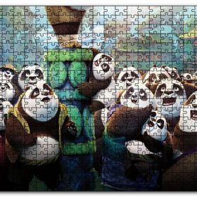 Cakapuzzle Kung Fu Panda Ailesi Mdf 120 Parça Puzzle