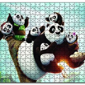 Cakapuzzle Kungfu Panda Ailesi Mdf 120 Parça Puzzle
