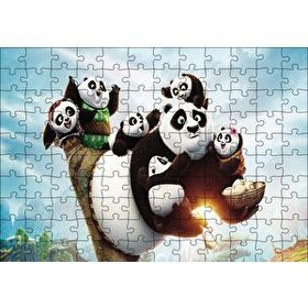 Cakapuzzle Kungfu Panda Ailesi Mdf 120 Parça Puzzle
