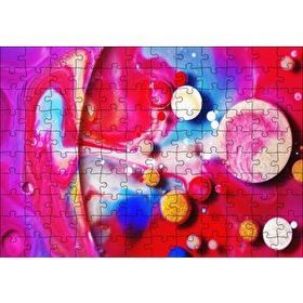 Cakapuzzle Küreler Hücreler ve Renk Topları Mdf 120 Parça Puzzle