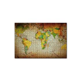 Cakapuzzle Küresel Isınma ve Çölleşme Vurgulu Dünya Haritası 1000 Parça Puzzle