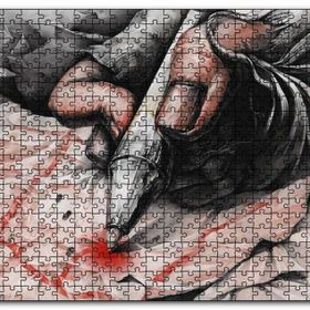 Cakapuzzle Kurgusal Karekter Şekil Çizimi Görseli Mdf 500 Parça Puzzle