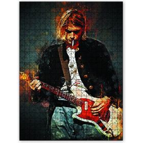 Cakapuzzle Kurt Cobain Sahnede Çizim 120 Parça Puzzle