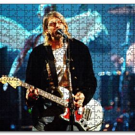 Cakapuzzle Kurt Cobain Sahnede Şarkılarıyla Mdf 1000 Parça Puzzle
