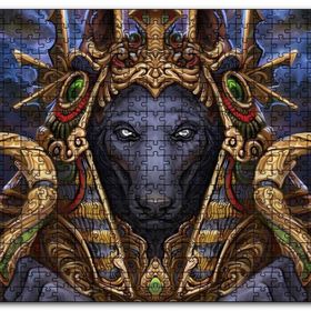 Cakapuzzle Kurt Firavun Dijital Çizim Mdf 1000 Parça Puzzle