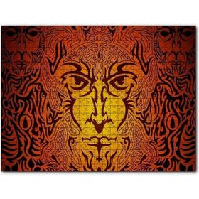 Cakapuzzle Kurtadam Tribal Portre Mdf 500 Parça Puzzle