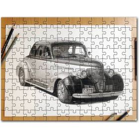 Cakapuzzle Kuru Boyayla Antika Araç Çizimi Mdf 1000 Parça Puzzle