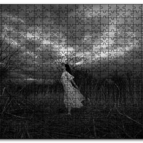 Cakapuzzle Kuru Sazlıklar İçindeki Beyazlı Kız Mdf 120 Parça Puzzle