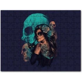 Cakapuzzle Kurukafalar Karakedi ve Ölü Gelin Mdf 255 Parça Puzzle