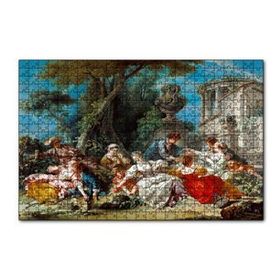 Cakapuzzle Kuş Kafesleri ve Kadınlar Yağlıboya Çizim 255 Parça Puzzle